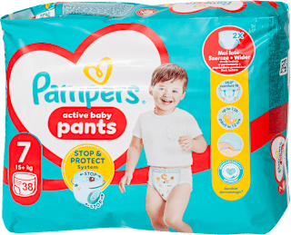 Pants, pelene gaćice, veličina 7 (15+kg) Pampers active baby