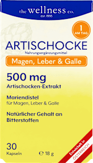 Artischocke Cynarin + Mariendistel Kapseln the wellness co.