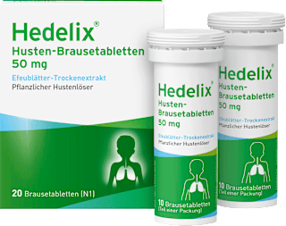 DR. THEISS Hedelix Efeublätter-Trockenextrakt 50mg Husten-Brausetabletten  Hedelix