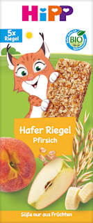 Fruchtriegel Hafer Pfirsich, ab 3 Jahren (5x20 g) HiPP