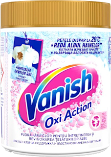 Pudră pentru îndepărtarea petelor Oxi Action white Vanish Oxi Action