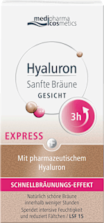 medipharma cosmetics Hyaluron Sanfte Bräune Express Gesicht LSF 15 medipharma cosmetics