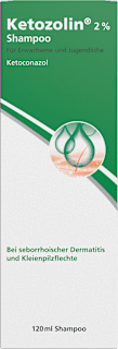 Ketozolin 2%, Shampoo, Wirkstoff: Ketoconazol Ketozolin