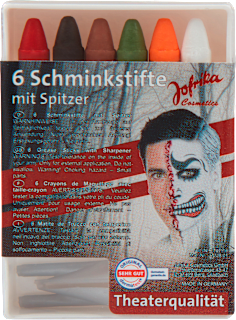 Schminkstifte mit Spitzer Jofrika