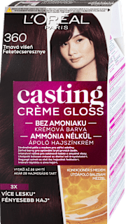 Farba na vlasy - 360 tmavá višňa L'ORÉAL PARiS CASTING Crème Gloss