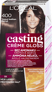 Farba na vlasy - 400 tmavý gaštan L'ORÉAL PARiS CASTING Crème Gloss