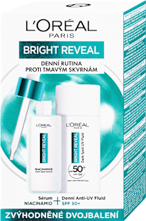 Pleťové sérum Bright Reveal + denný pleťový UV fluid proti tmavým škvrnám Bright Reveal Dark Spot SPF 50+ L'ORÉAL PARiS