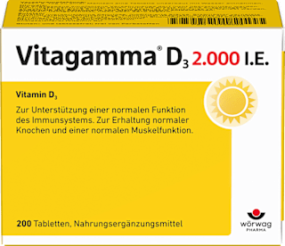 Vitagamma D3 2.000 I.E. Vitamin D3 Tabletten 200 St Vitagamma