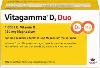 Vitagamma D3 Duo 1.000 I.E. Vitamin D3 150 mg Magnesium Tabletten 100 St Vitagamma