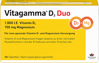 Vitagamma D3 Duo 1.000 I.E. Vitamin D3 150 mg Magnesium Tabletten 50 St Vitagamma