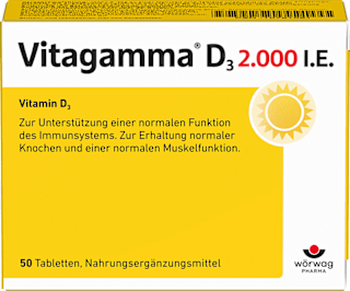 Vitagamma D3 2.000 I.E. Vitamin D3 Tabletten 50 St Vitagamma