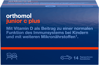 Orthomol junior C plus Kautabletten Mandarine-Orange/Waldfrucht orthomol