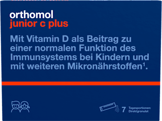 Orthomol junior C plus Direktgranulat Himbeer-Limette 7 St orthomol