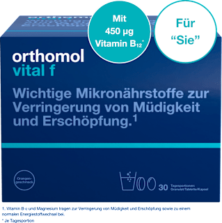 Orthomol Vital f Granulat/Tabletten/Kapseln Orange 30 St orthomol