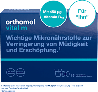 Orthomol Vital m Granulat/Tabletten/Kapseln Orange 15 St orthomol
