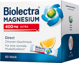 Biolectra Magnesium 400mg Ultra Direct Zitrone Stick 60 St Biolectra