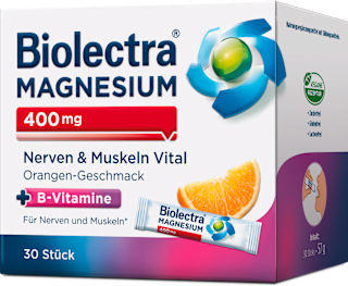 Biolectra MAGNESIUM 400mg Nerven & Muskeln Vital Sticks 30 St Biolectra