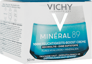 VICHY Mineral 89 100h Feuchtigkeits-Boost Creme reichhaltig ohne Duft VICHY LABORATOIRES