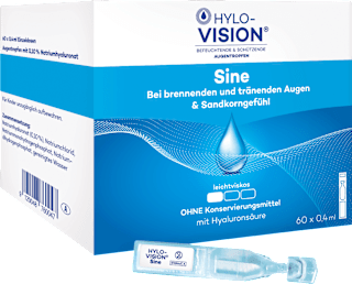 HYLO-VISION Befeuchtende & Schützende Augentropfen SINE Ein - Dosis - Behältnissen 60 x á 0,4 ml HYLO-VISION