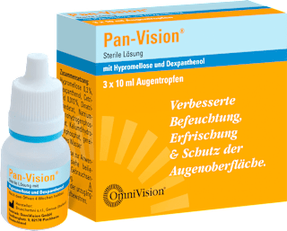 PAN-VISION Sterile Lösung mit Hypromellose und Dexpanthenol, Augentropfen 3 x á 10ml Pan-Vision