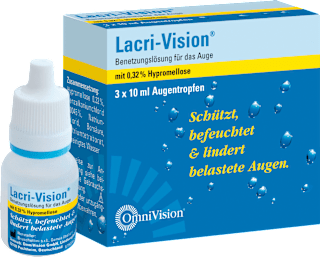 LACRI-VISION Augentropfen Benetzungslösung mit 0,32% Hypromellose 3 x á 10 ml Lacri-Vision