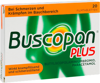 Buscopan PLUS Filmtabletten 10 mg/500 mg Buscopan