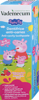 Otroška zobna pasta proti kariesu Peppa, 0 – 6 let Vademecum
