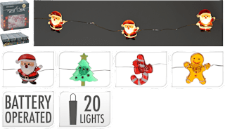 Luci LED natalizie assort. KOOPMAN