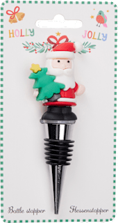 Tappo per bottiglia natalizio assort. KOOPMAN