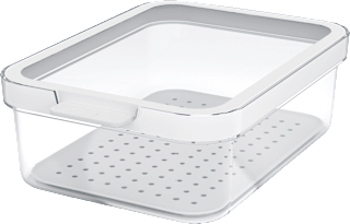 Kühlschrankorganizer mit Deckel & Einsatz, transparent (1,2 l) rotho