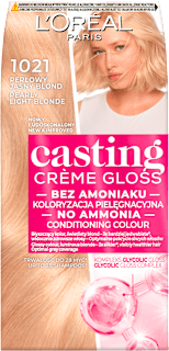 Farba do włosów Gloss 1021 Jasny perłowy blond L'ORÉAL PARiS CASTING Crème Gloss