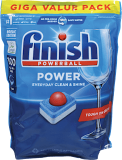 Tablete za strojno pomivanje posode Powerball Power All In 1, GIGA pakiranje Finish