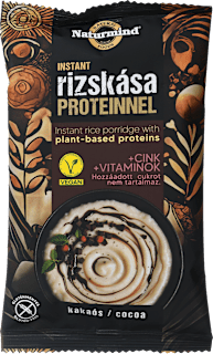 Brezglutenska instant riževa kaša z rastlinskimi proteini in kakavom NATURMIND