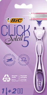 Click Soleil 5 Hybrid brijač + 2 zamjenske patrone BIC
