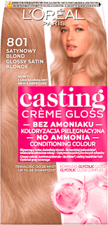 Farba do włosów 801 Satynowy blond L'ORÉAL PARiS CASTING Crème Gloss