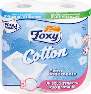 Carta igienica Cotton 5 veli Foxy