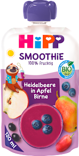 EKO smoothie – jabuka, kruška i borovnica, 1+ g. HiPP