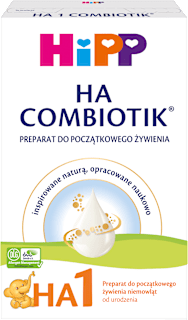 Preparat do początkowego żywienia niemowląt 1 HA Combiotik  HiPP