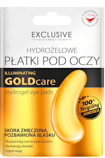 Płatki hydrożelowe pod oczy złote EXCLUSIVE COSMETICS