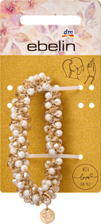 Armband mit Perlen, weiß-beige ebelin