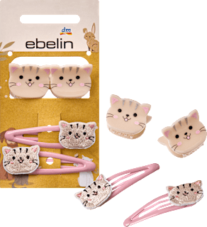 Haarclips & Haarklammern Katze, Rosa ebelin