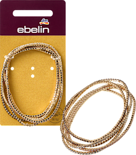 Armbänder elastisch mit Strasssteinen, Gold-Optik ebelin