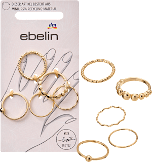 Ringe recycelt, Gold-Optik ebelin