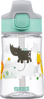 Trinkflasche Kinder Jungle Friend mint/grau, 350 ml SIGG
