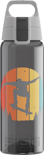 Trinkflasche Kinder Total Color Skate schwarz, 600 ml SIGG
