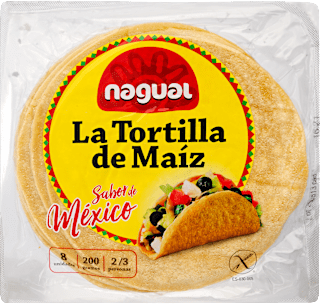 Tortilla lapok, gluténmentes nagual