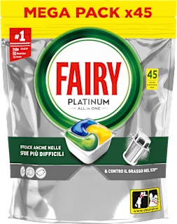 Caps per lavastoviglie Platinum All in One al limone FAIRY