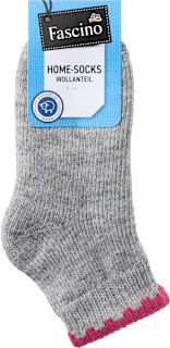 Socken mit Wolle & kurzem Schaft grau Gr. 35-38 Fascino