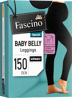 Schwangerschafts-Leggings schwarz Gr. 42/44, 150 DEN Fascino