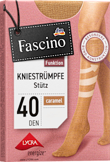Kniestrümpfe Stütz caramel 40 DEN, Gr. 35 - 38 (1 Paar) Fascino